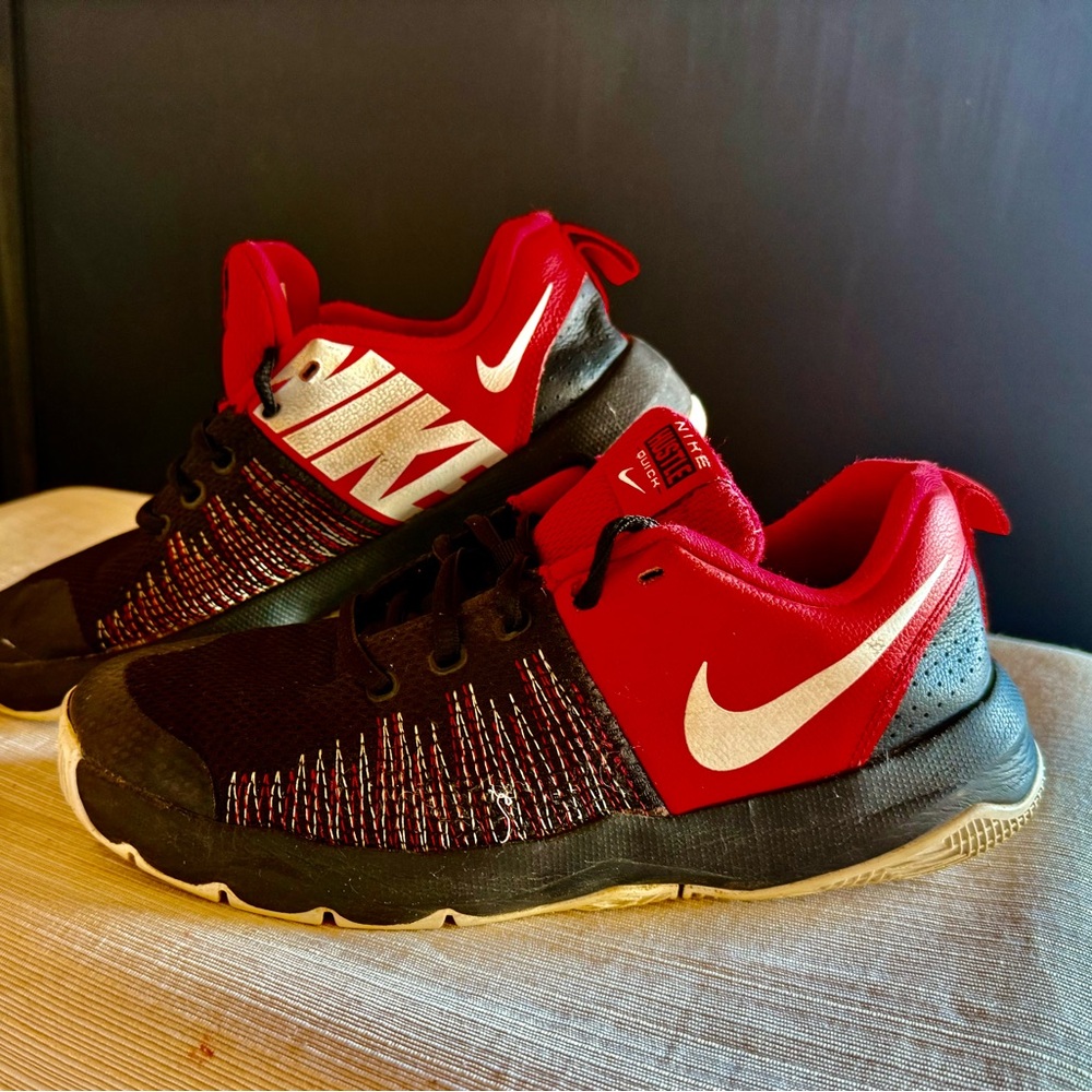 Nike Black and Red Sneakers
